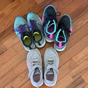 Multiples Kids Sneakers - Teal, Black, Gray